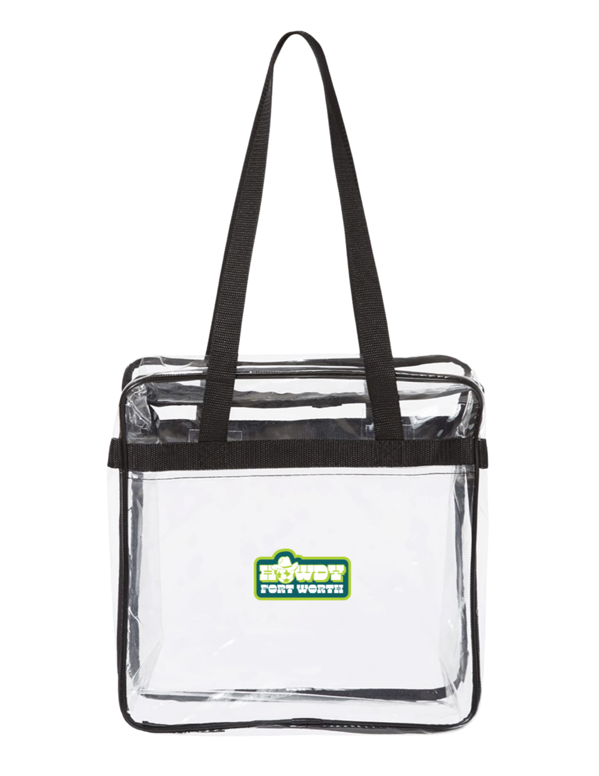 Clear Tote with Zippered Top