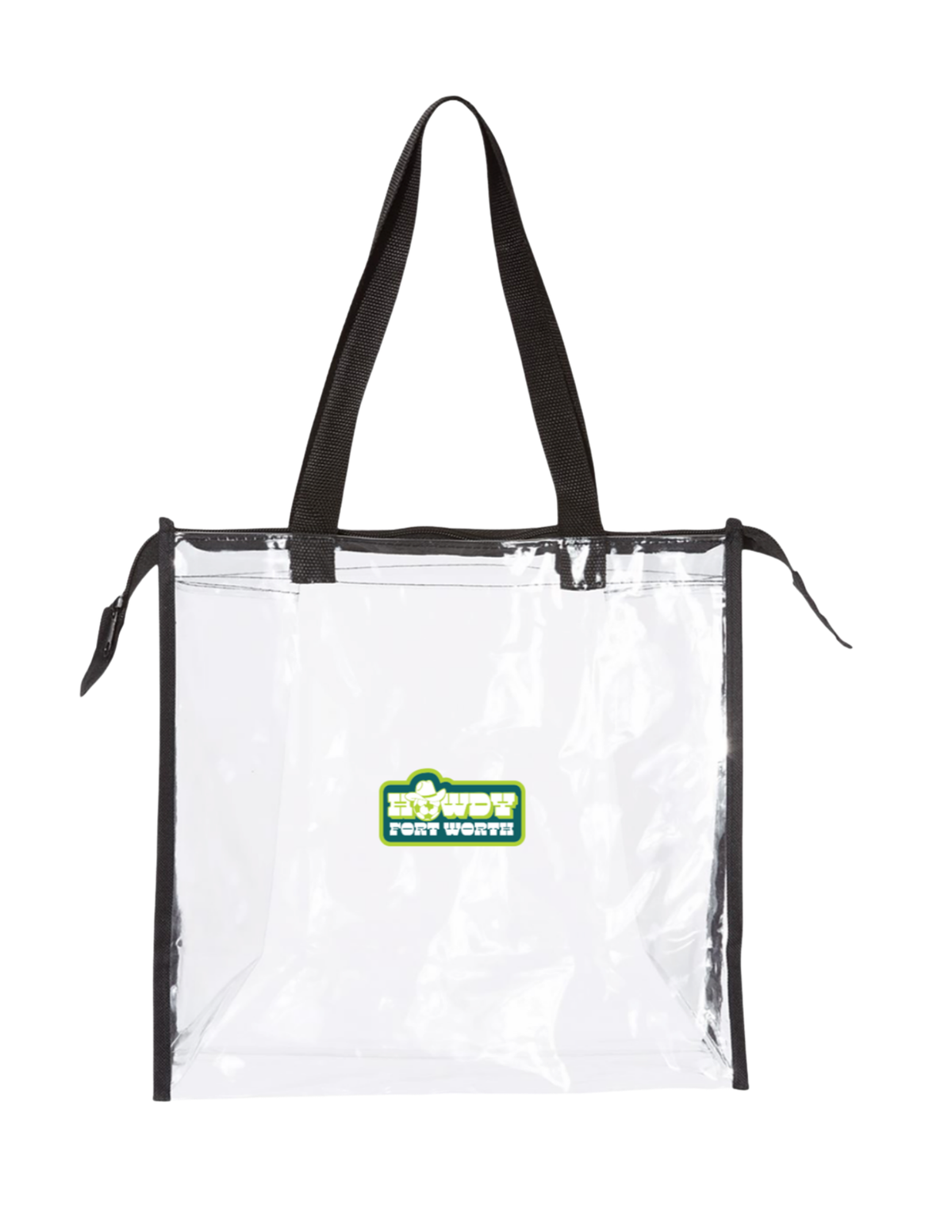Clear Zippered Tote with Full Gusset