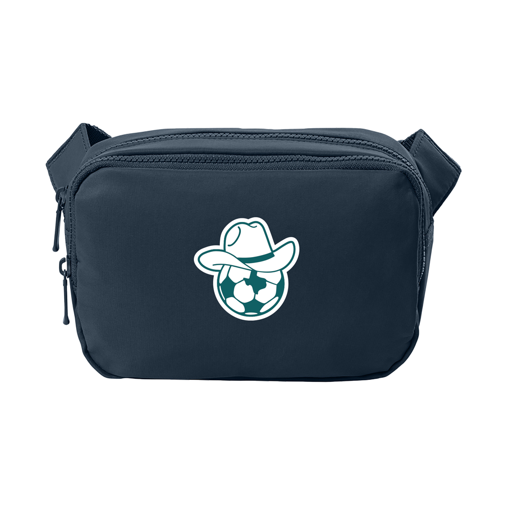 Soccer Ball Crossbody Bag (White/Teal)