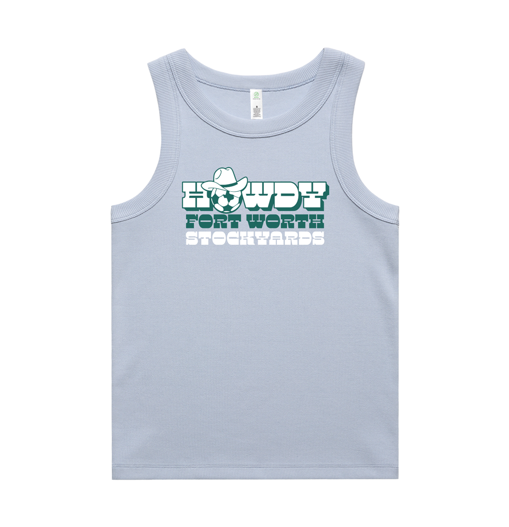 Howdy FW Stockyards Ribbed Crop Tank